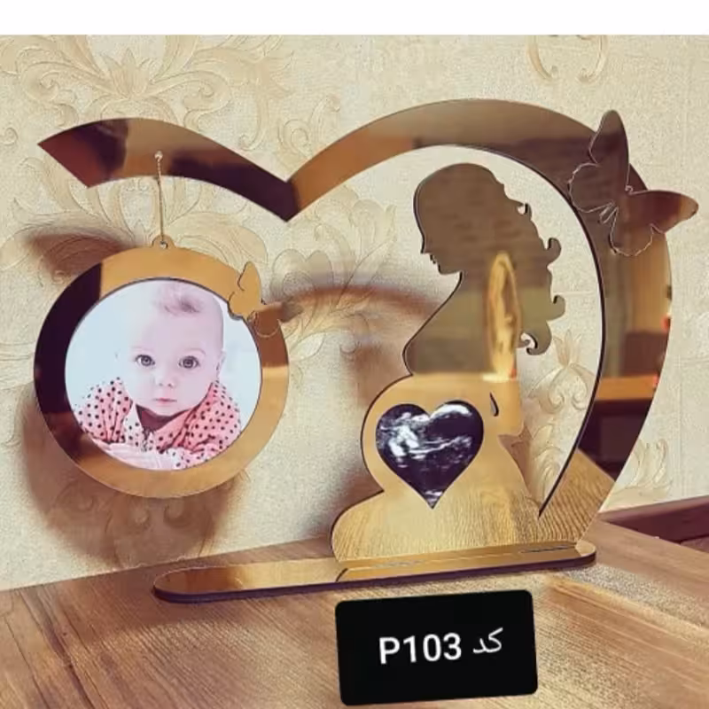 استند سونوگرافی،کد1،جنس مولتی استایل،دردورنگ طلایی و نقره ای،سایز 20سانت