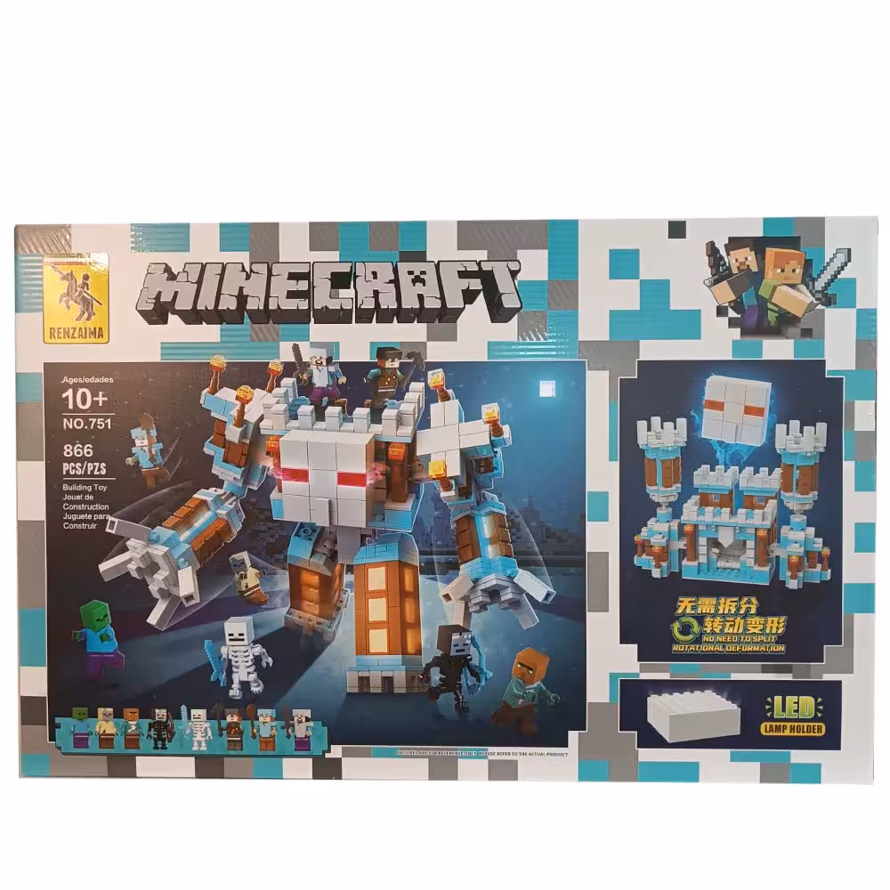 لگو LED دار(چراغدار) ربات یخی ماینکرفت کد 751