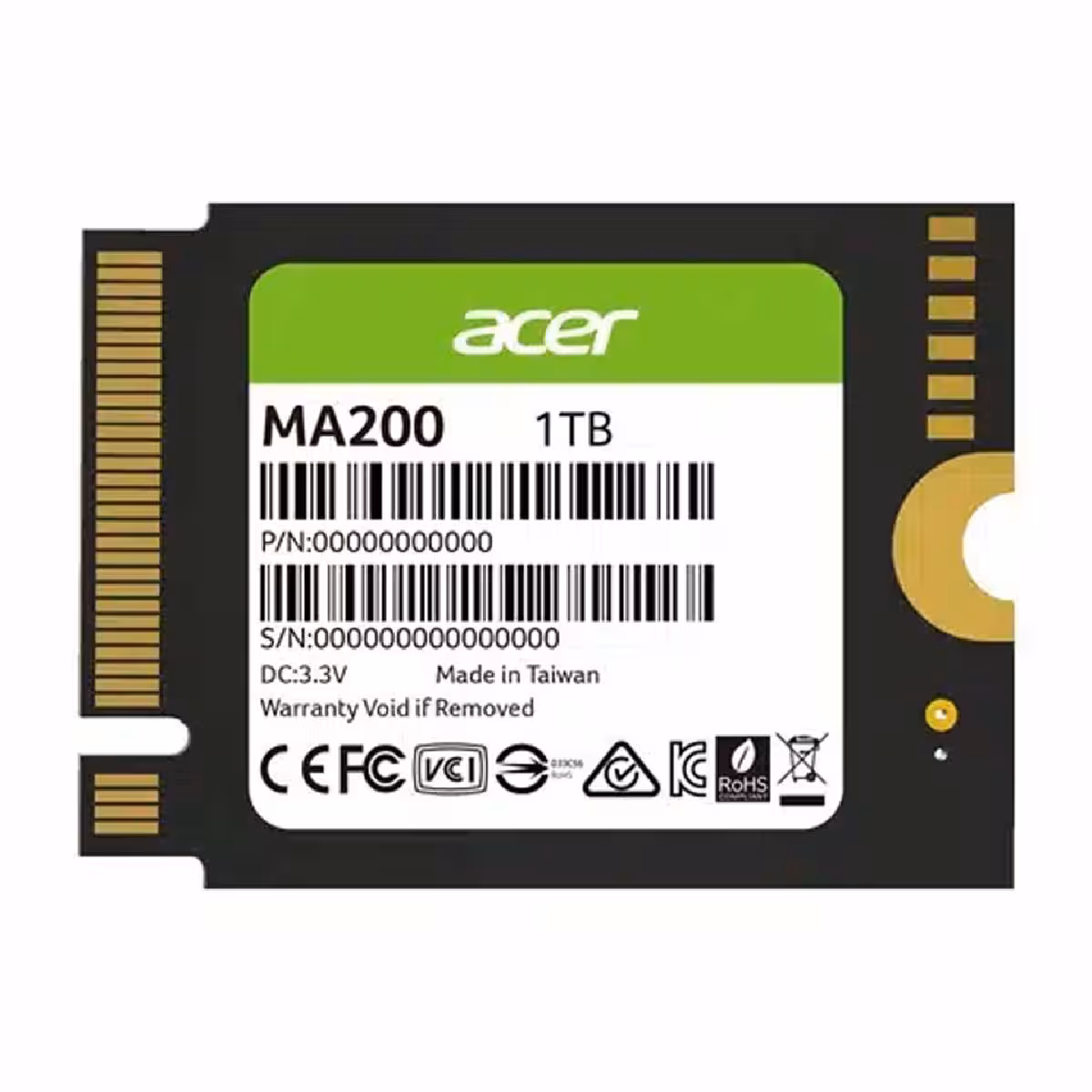 قیمت SSD اینترنال ایسر مدل MA200 NVMe با ظرفیت 1 ترابایت