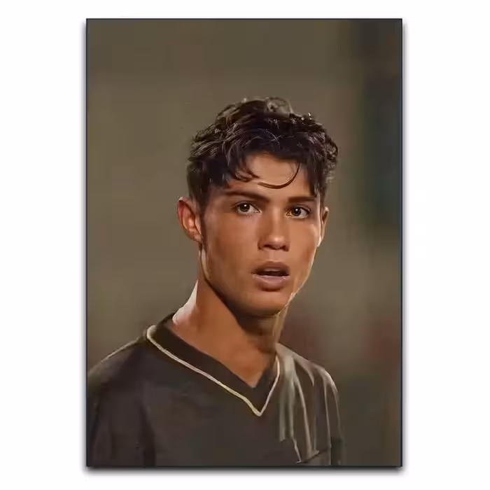 تابلو کریستیانو رونالدو در جوانی