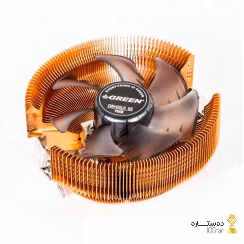 خنک کننده بادی پردازنده گرین TINYGOLD 95-PWM ا CPU Cooler GREEN TINYGOLD 95-PWM