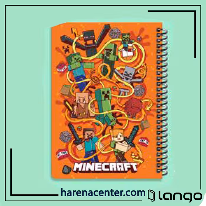 دفتر مدرسه طرح ماب های ندری ماینکرفت برند لانگو