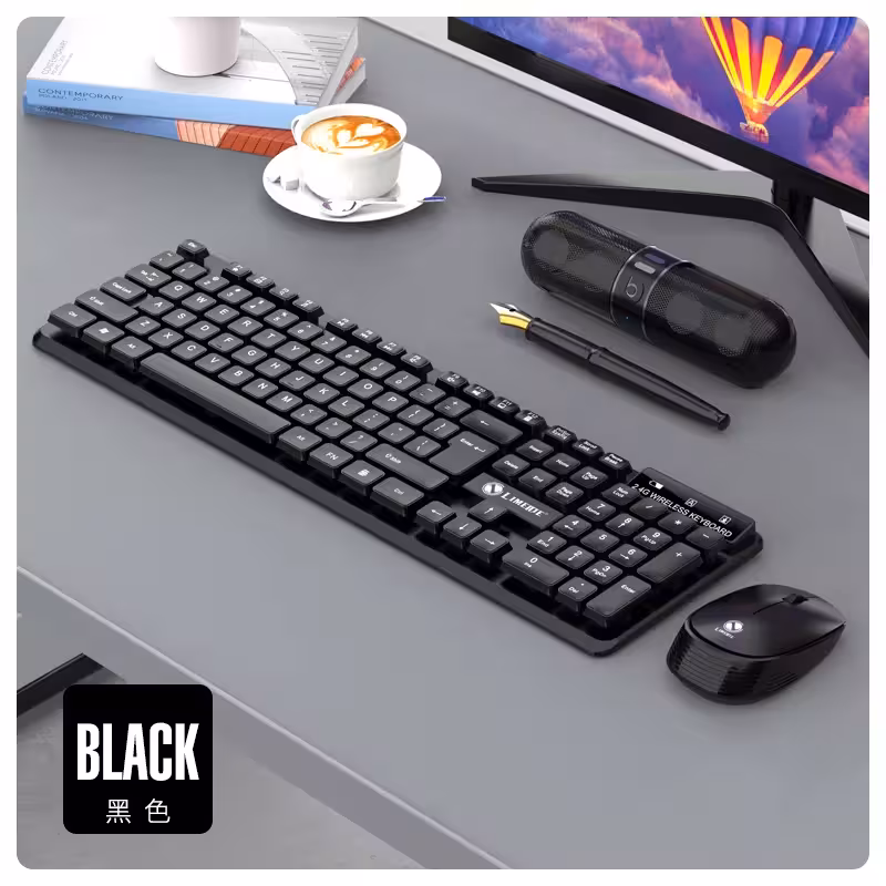 کیبورد و موس بی سیم لایماید مدل WIRELESS-W200 کد 2024