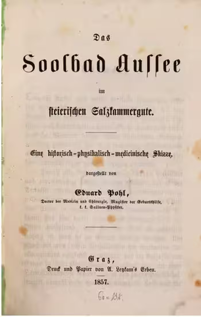 خرید و دانلود نسخه کامل کتاب Das Soolbad Aussee im steierischen Salzkammergute ; eine historisch-physikalisch-medicinische Skizze