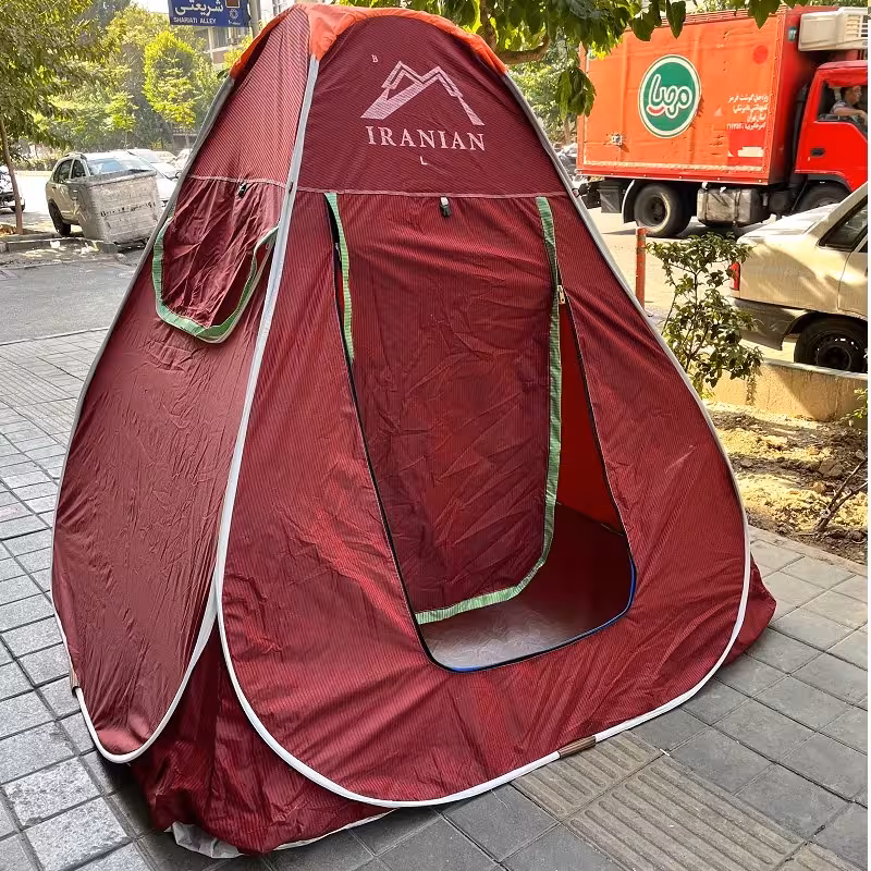 چادر مسافرتی 8 نفره فنری تاشو سفری صندلی میز کوله پشتی خودرو موتور ماشین کد8