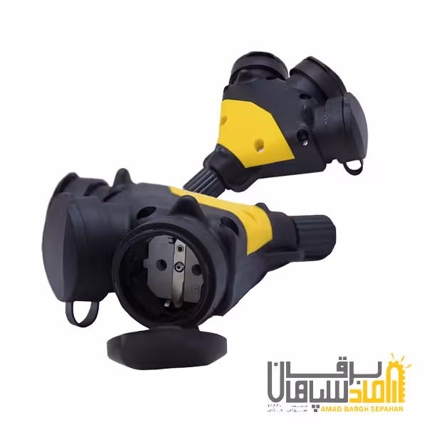 پریز سیار صنعتی 3خانه پارسا (ورودی تک فاز) S125 برند PARSA