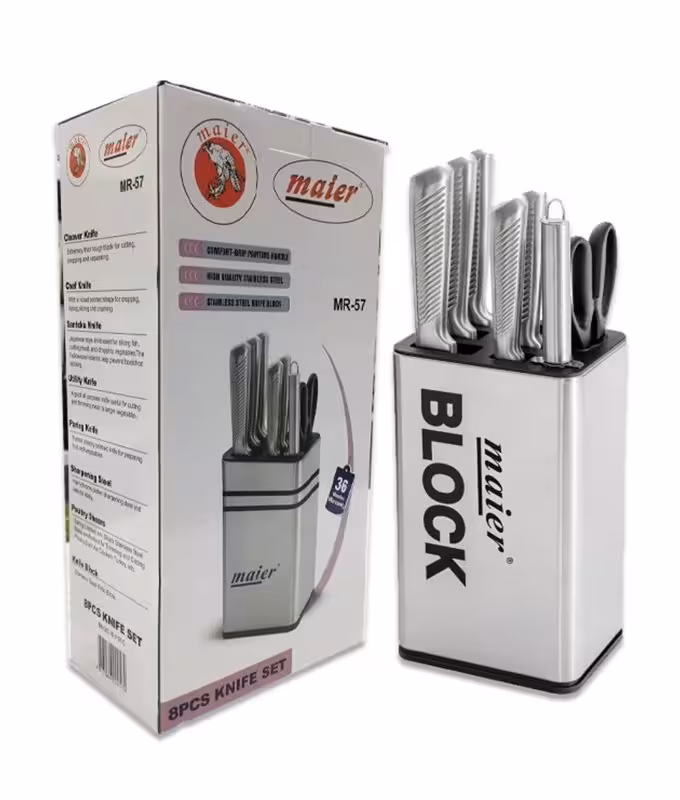 سرویس چاقو آشپزخانه 8 پارچه مایر مدل MR-57