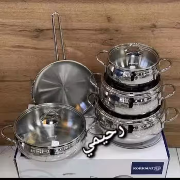 سرویس قابلمه کرکماز 9 پارچه ( کورکماز) خمره ای ترکیه اصل 5 لایه