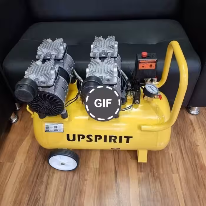 کمپرسور 50 لیتری دو موتوره سایلنت  آپ استریت مدل HK-AC50L