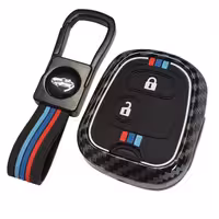 قاب ریموت و جاسوئیچی کربن خودرو چیکال مدل P-1110 مناسب برای پژو پارس و رانا