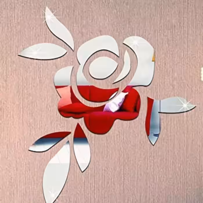 اینه دکوراتیو مدل گل سایز 30ساننی