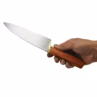 چاقو آشپزخانه استیل فولاد زنجان دسته چوبی 31 سانتی کد MN-21