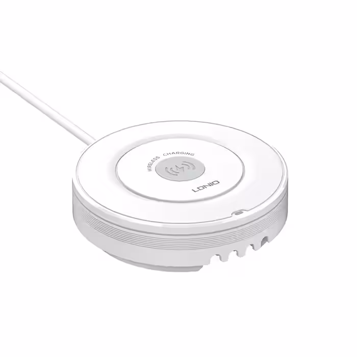 شارژر وایرلس رومیزی الدینیو LDNIO OW03 سه کاره (گوشی، ساعت، ایرپاد) با توان 25.5 وات و چراغ LED