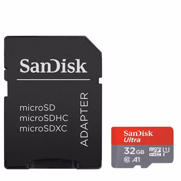 کارت حافظه microSDXC UHS-I سن دیسک همراه با آداپتور SD ظرفیت 32گیگابایت
