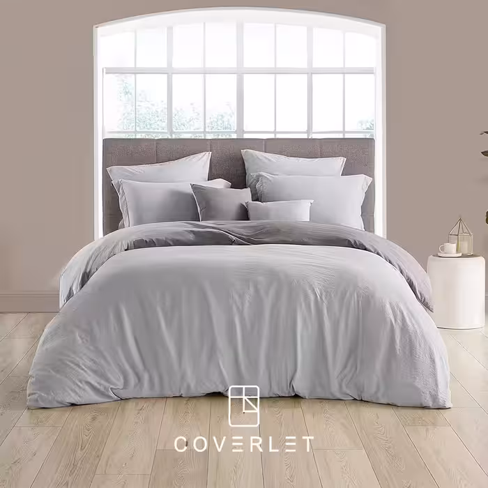 روتختی طوسی روشن و طوسی تیره ساده 8‌تکه کاوری