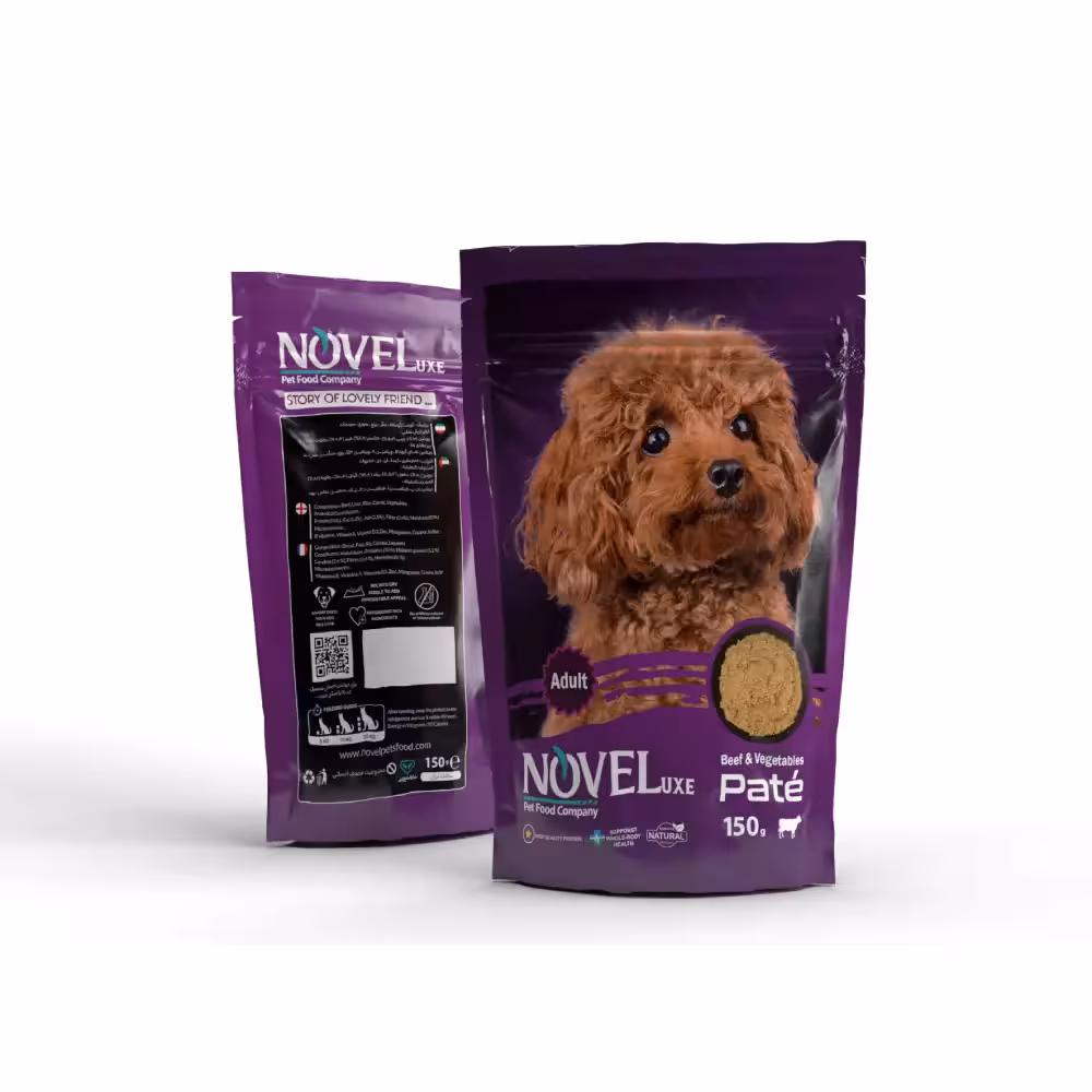 پوچ پته بیف و سبزیجات مخصوص سگ