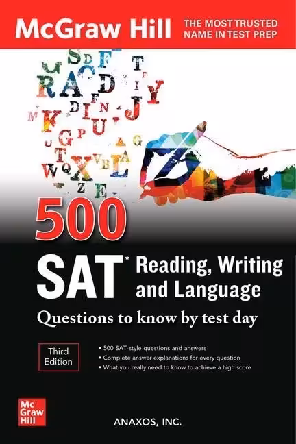 500 اس ای تی ریدینگ رایتینگ | کتاب انگلیسی 500 SAT Reading Writing and Language 3nd