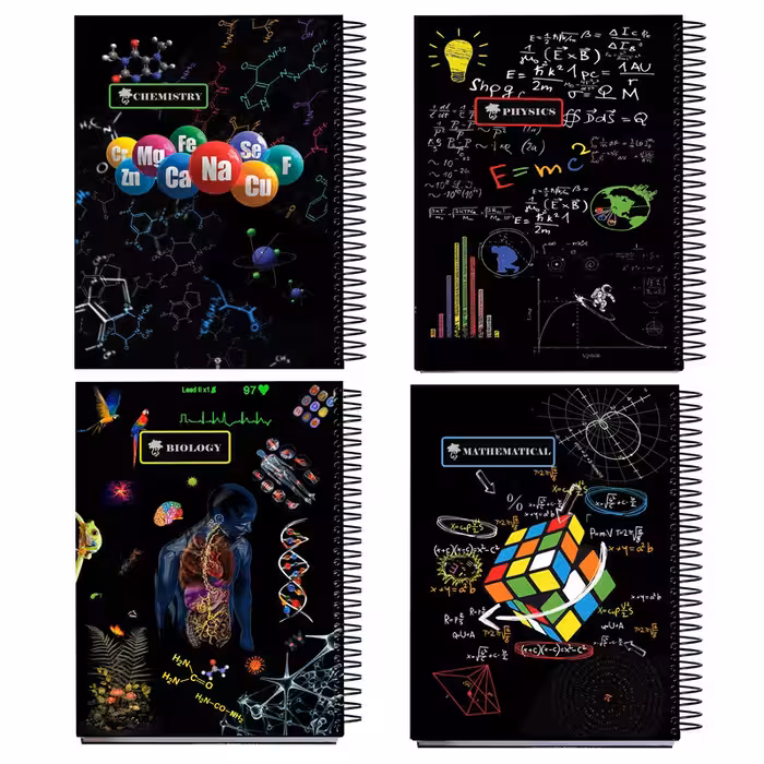 دفتر مشق 150 برگ تیما مدل علوم مجموعه 4 عددی | چاوه