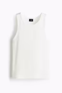 تی شرت مردانه تناسب باریک و بدون آستین بالایی ریبانا H&M