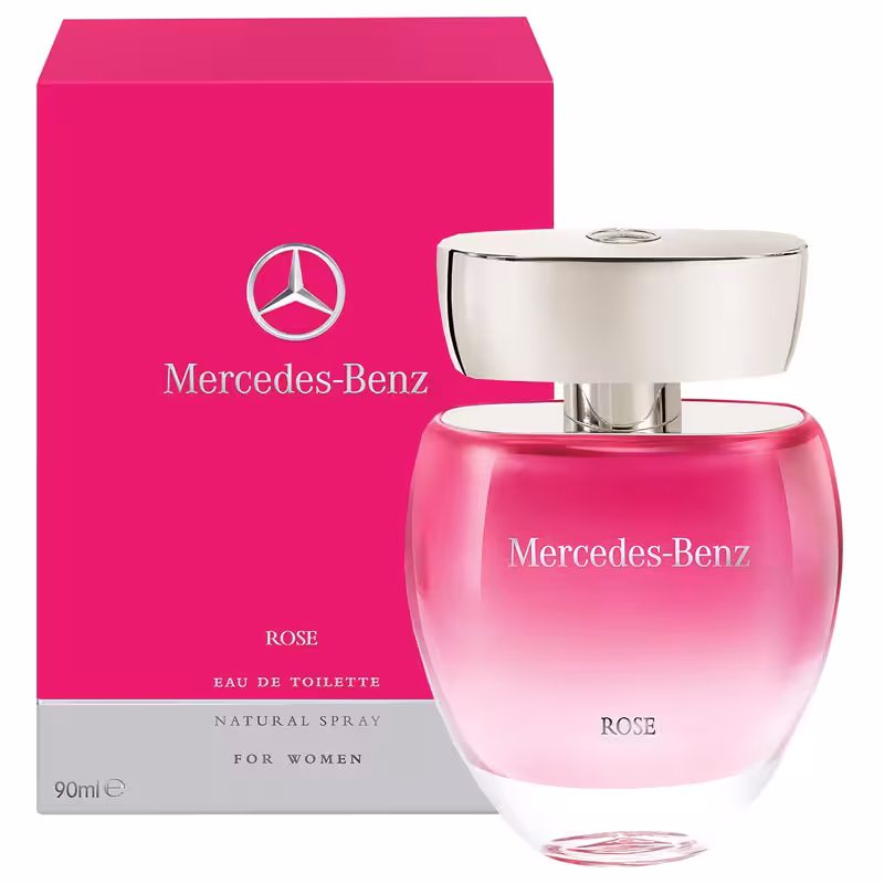 ادو تویلت زنانه مرسدس بنز مدل رز Rose حجم 90 میلی لیتر | Mercedes Benz Rose Eau De Toilette For Women 90 ml