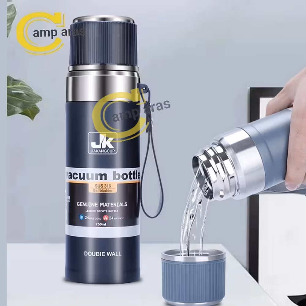 فلاسک وکیوم جی کی 750 میلی لیتر JK SUS 316 دوجداره - کمپ آراس