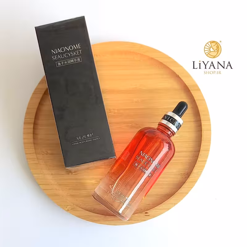 سرم ضد پیری خاویار ونزن ( وزه ) حجم 100 میل  ماسک ورقه ای هدیه