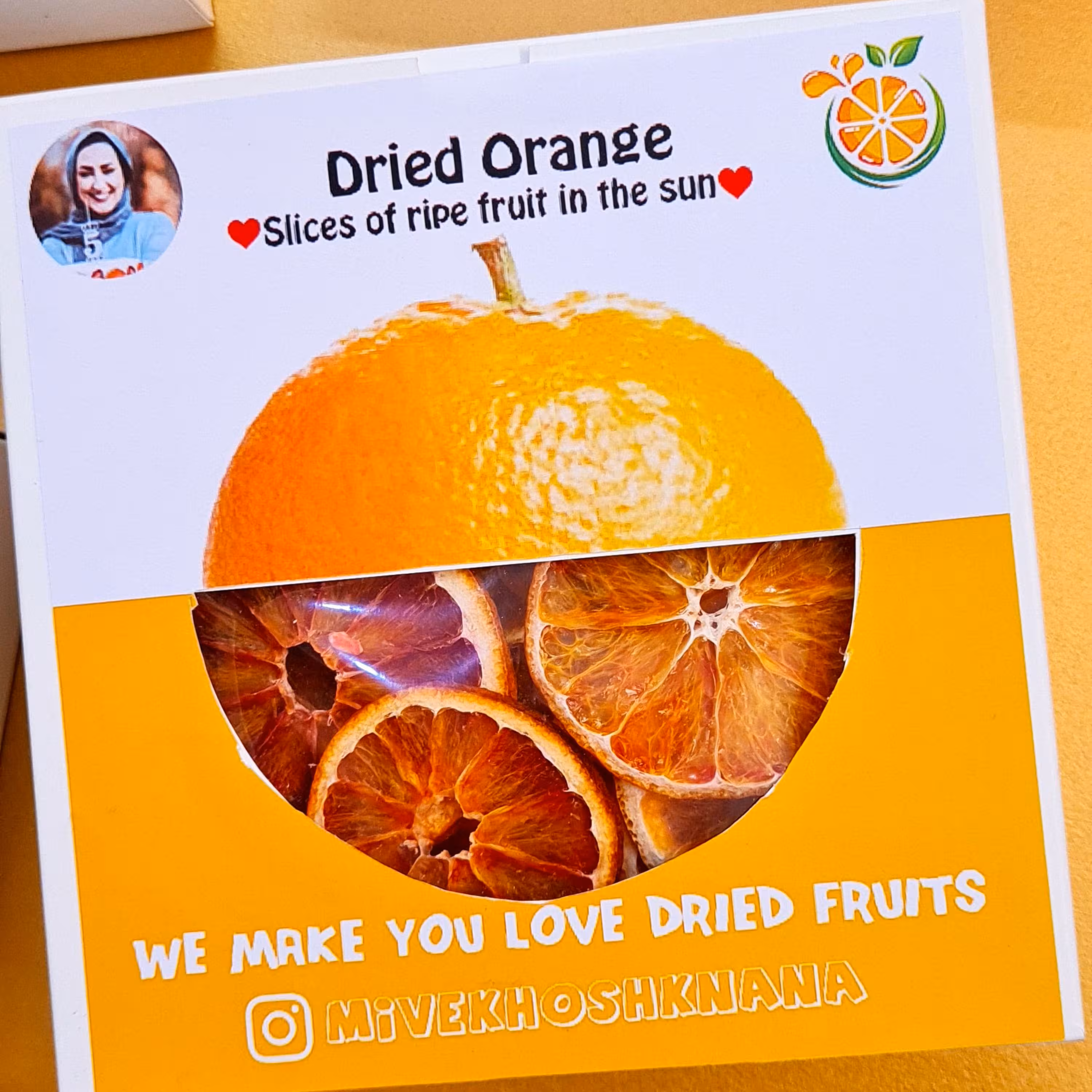 میوه خشک پرتغال 250 گرمی نانا