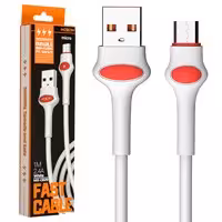 کابل شارژ و دیتا میکرو 1متری 2.4A Moxom MX-CB20