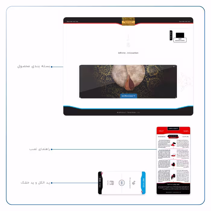 برچسب پوششی ماهوت مدل Setar-Daf-Instruments مناسب برای تبلت اپل iPad Air 2013 A1476