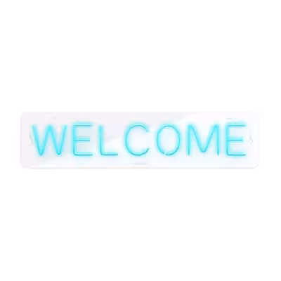 چراغ دیواری نئون دیزاین طرح Welcome_TBL