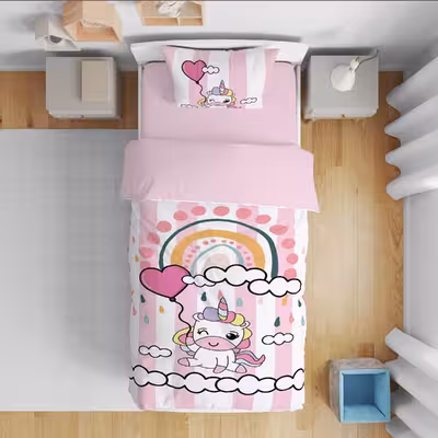 سرویس روتختی مدل یونیکرن 4626 تکنفره 5 تکه