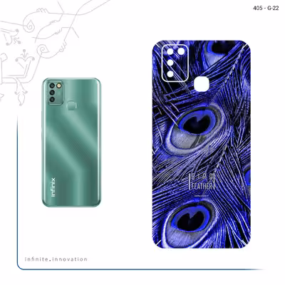 برچسب پوششی ماهوت مدل Purple Feather مناسب برای گوشی موبایل اینفینیکس Smart 6 X657B