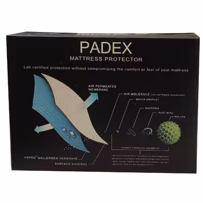 محافظ تشک پدکس مدل ضد اب دو نفره سایز 160×200 سانتی متر