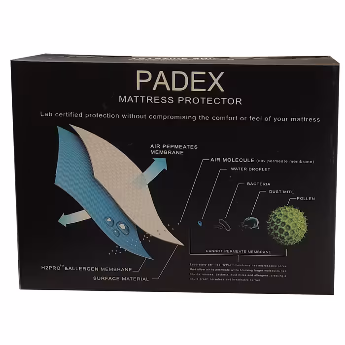 محافظ تشک پدکس مدل ضد اب دو نفره سایز 160×200 سانتی متر