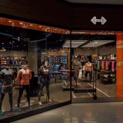 چراغ دیواری نئون دیزاین طرح Dumbbell