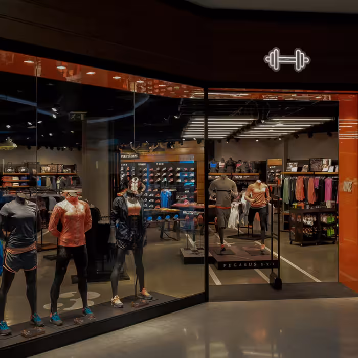 چراغ دیواری نئون دیزاین طرح Dumbbell