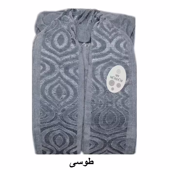 حوله پالتویی موردوم مدل تن پوش برجسته کد SA-90 سایز 125 سانتی متر