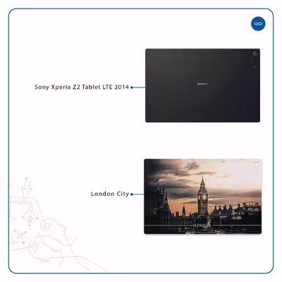 برچسب پوششی ماهوت مدل London City مناسب برای تبلت سونی Xperia Z2 Tablet LTE 2014