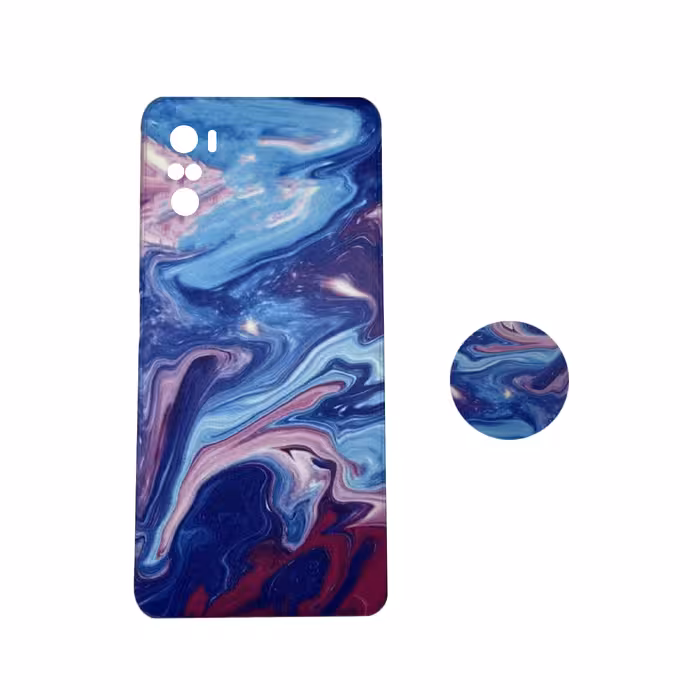 کاور مدل سیلیکونی مناسب برای گوشی موبایل شیائومی Redmi poco F3 به همراه پاپ سوکت