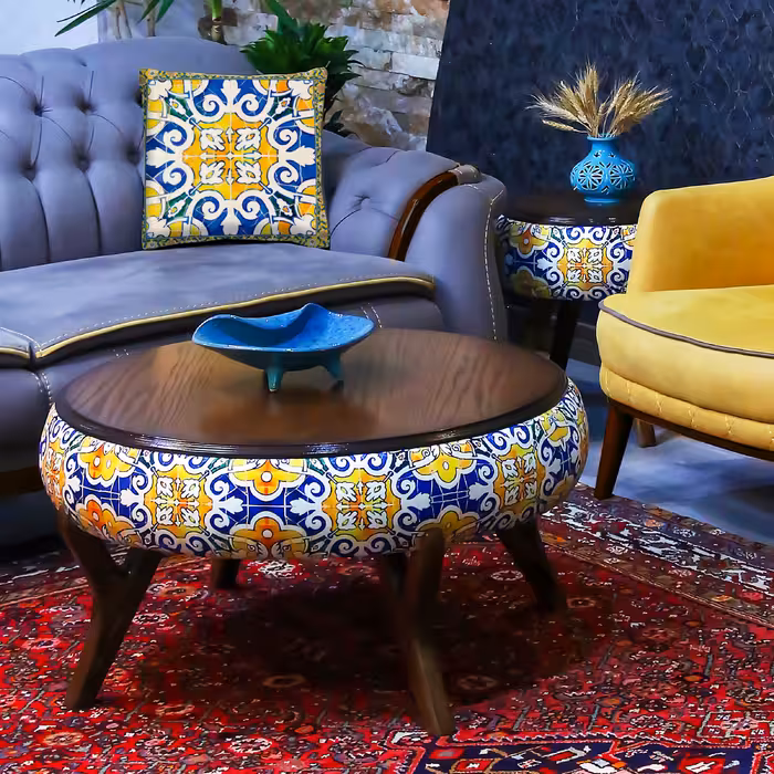 میز پذیرایی مدل AK-73 مجموعه 3 عددی