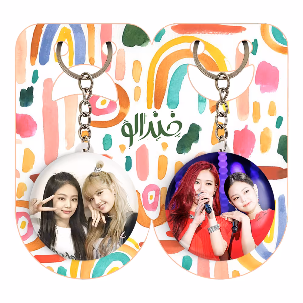 جاکلیدی خندالو مدل گروه بلک پینک کد 1449714496 مجموعه 2 عددی