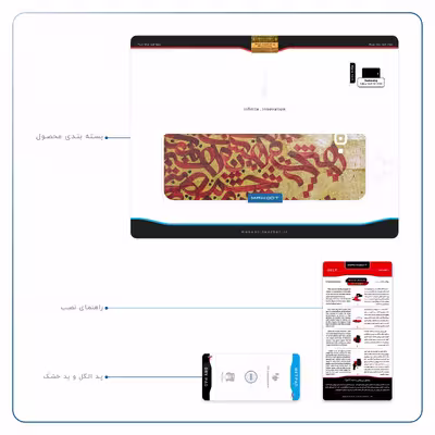 برچسب پوششی ماهوت مدل Nastaliq-6 مناسب برای تبلت سامسونگ Galaxy Tab A 10.1 2016 T585