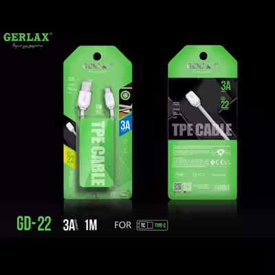 کابل تبدیل USB به USB-C جرلکس مدل GD-22 طول 1 متر