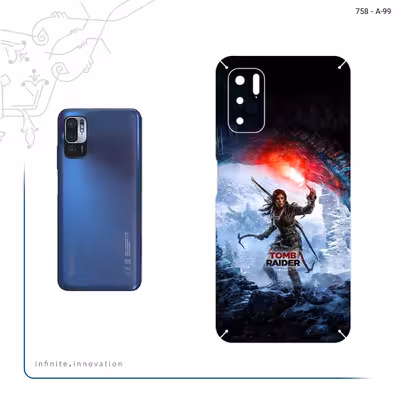 برچسب پوششی ماهوت مدل Tomb Raider Game Series مناسب برای گوشی موبایل شیائومی Redmi Note 10 5G