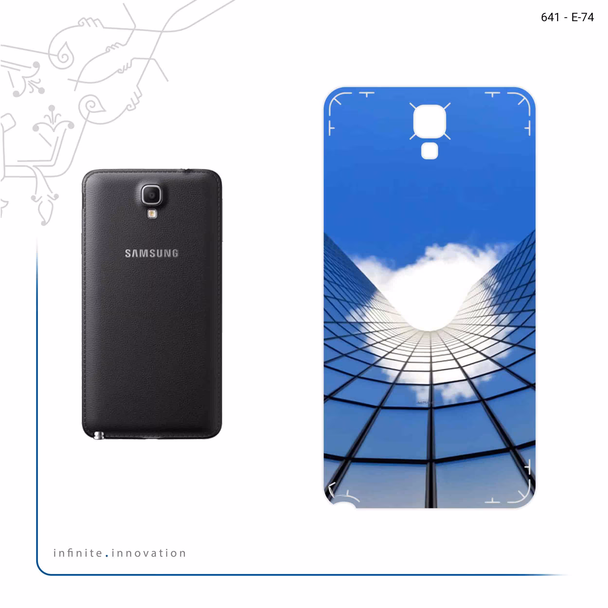 برچسب پوششی ماهوت مدل Glass skyscraper مناسب برای گوشی موبایل سامسونگ Galaxy Note 3 Neo