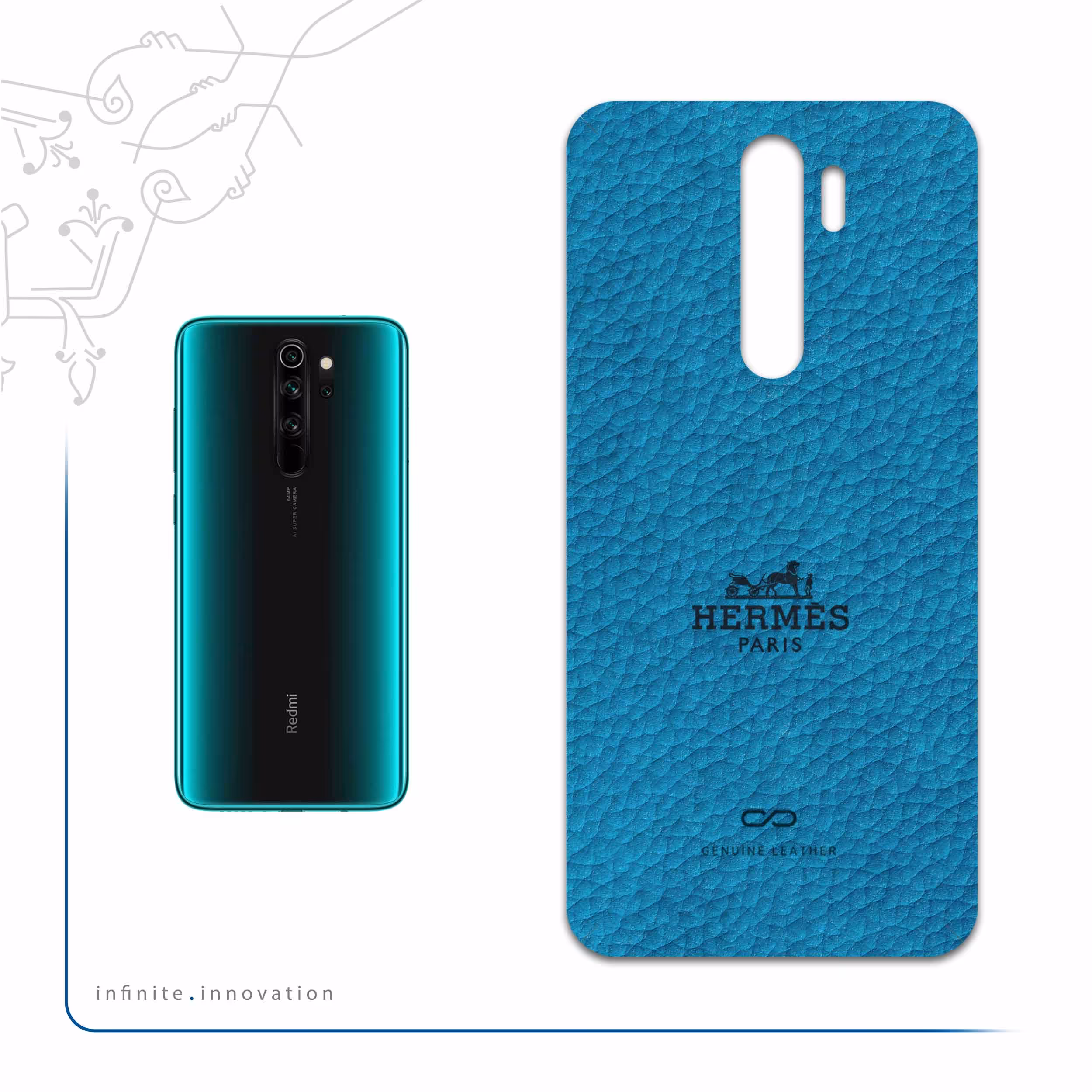 برچسب پوششی ماهوت مدل BL-HRMS مناسب برای گوشی موبایل شیائومی Redmi Note 8 Pro