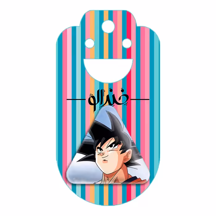 پیکسل خندالو طرح گوکو انیمه دراگون بال مدل مثلثی کد 12063