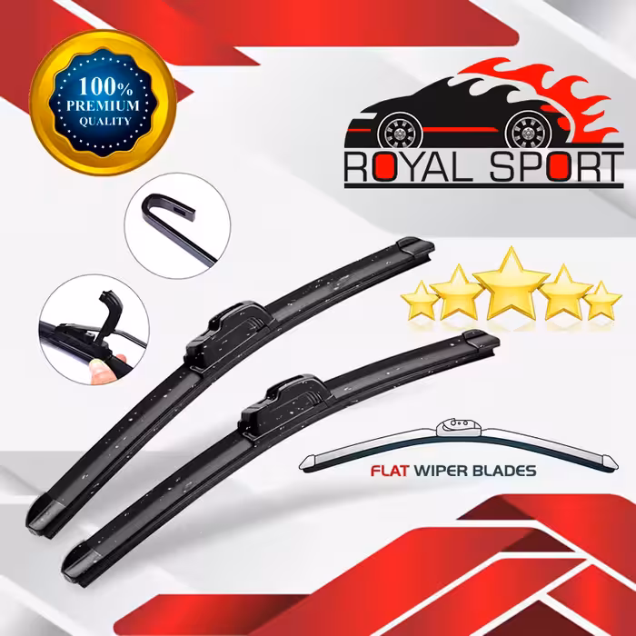 تیغه برف پاک‌کن رویال اسپرت مدل FLAT PRO مناسب برای هیوندای i20 بسته 2 عددی