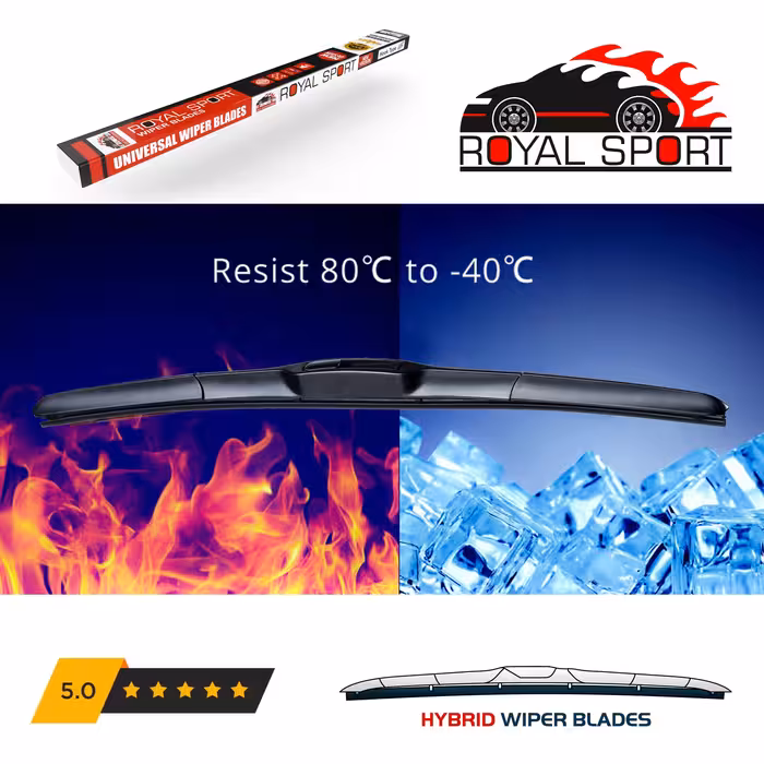 تیغه برف پاک‌کن رویال اسپرت مدل HYBRID PLUS مناسب برای تویوتا GT86 بسته 2 عددی