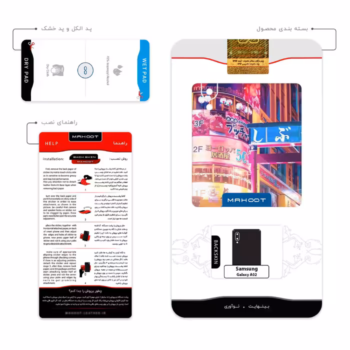 برچسب پوششی ماهوت مدل Tokyo City مناسب برای گوشی موبایل سامسونگ Galaxy A02